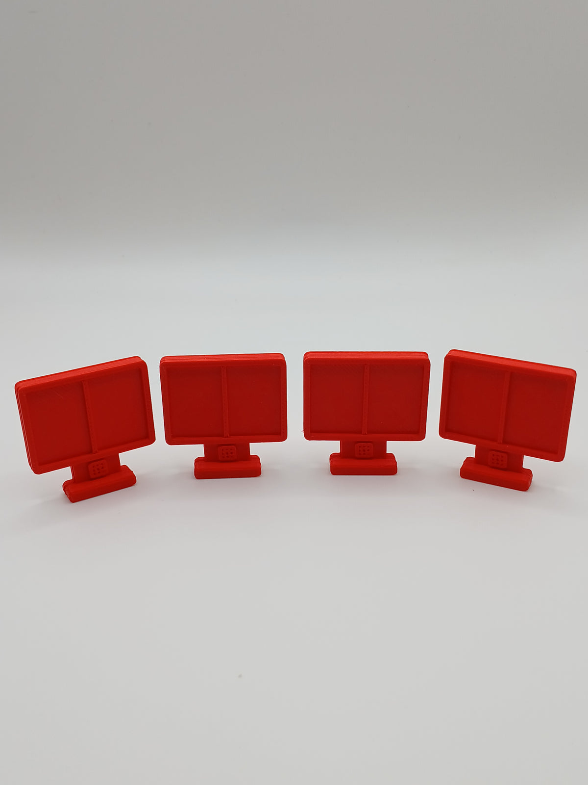 1:64 Scale Red Menu Boards 3D Printed Plastic Diorama