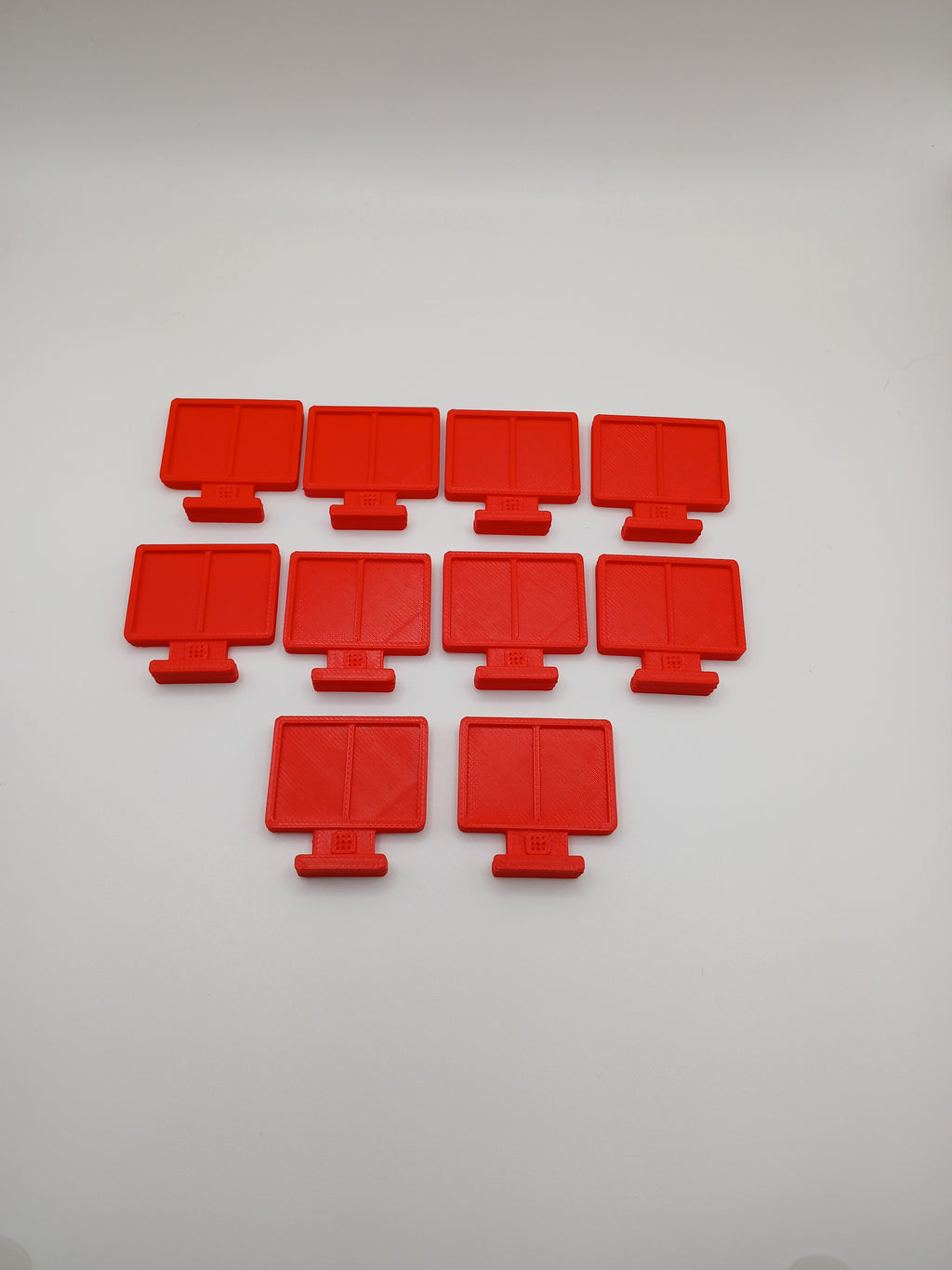 1:64 Scale Red Menu Boards 3D Printed Plastic Diorama