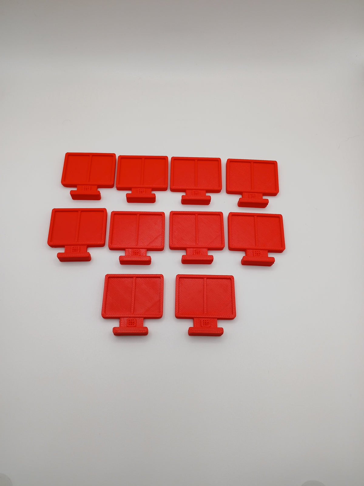 1:64 Scale Red Menu Boards 3D Printed Plastic Diorama