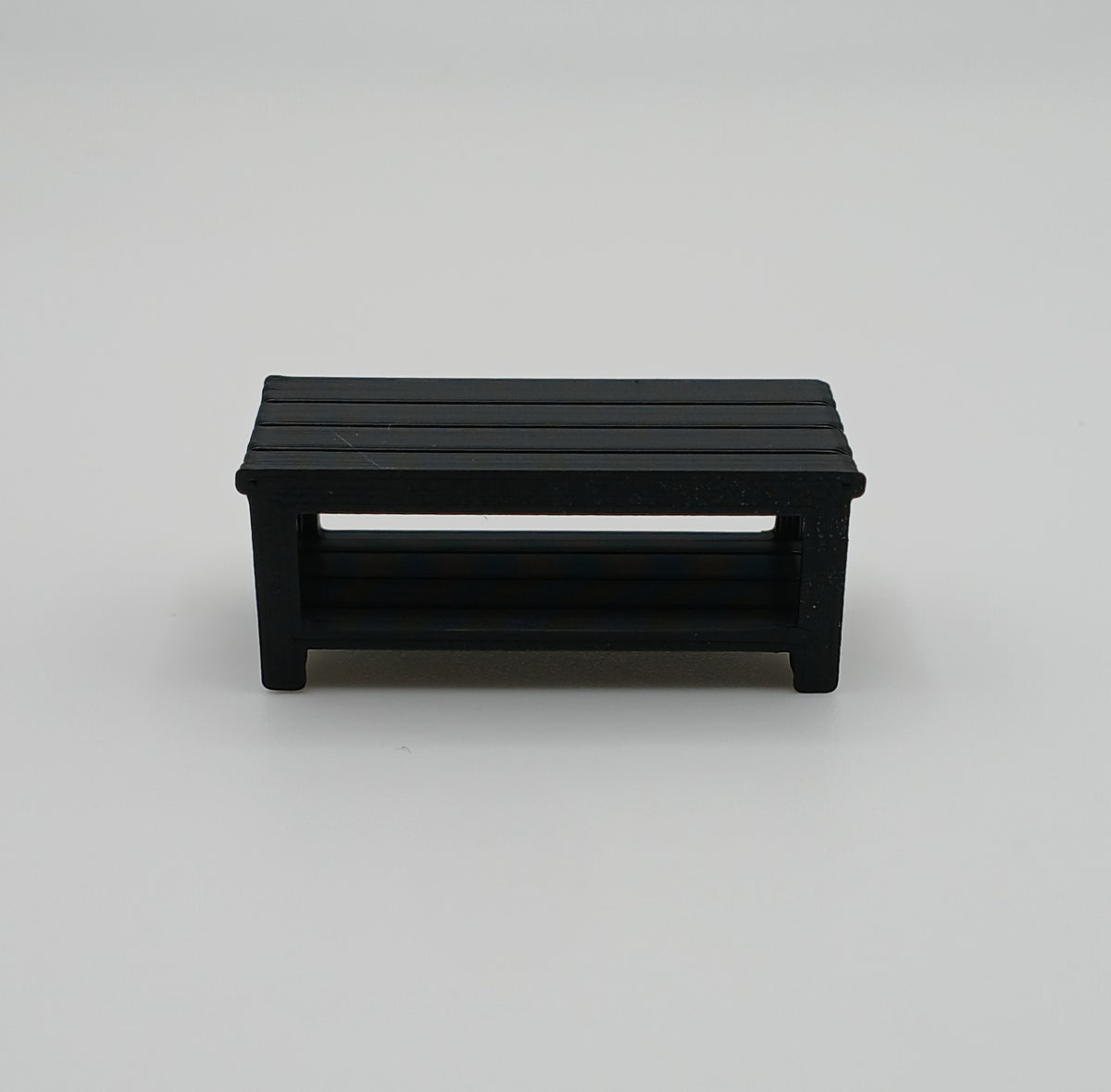 1:64 Scale Black Work Benches 3D Printed Plastic Diorama
