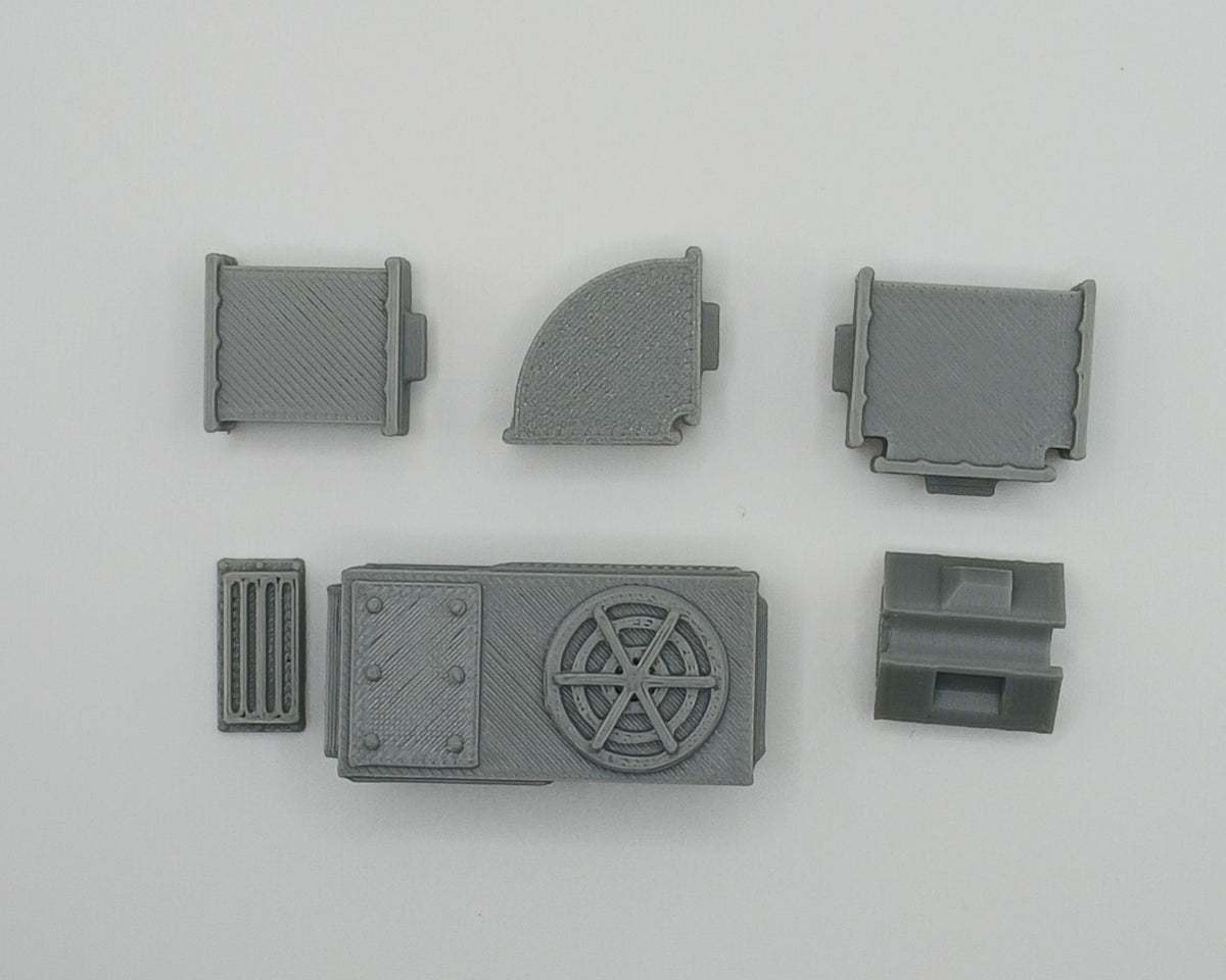 1:64 Scale Large Industrial HVAC 3D Printed Model Kit