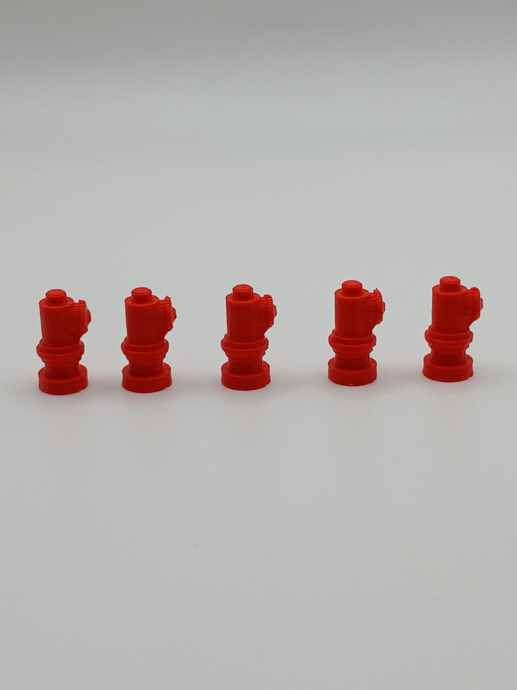 1:64 Scale Red Fire Hydrant 3D Printed Diorama Accessory