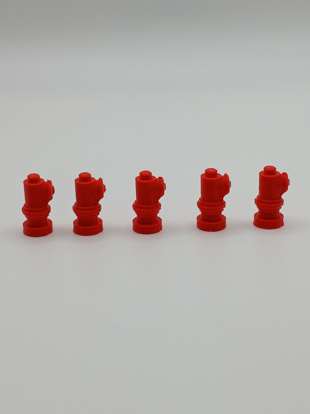 1:64 Scale Red Fire Hydrant 3D Printed Diorama Accessory