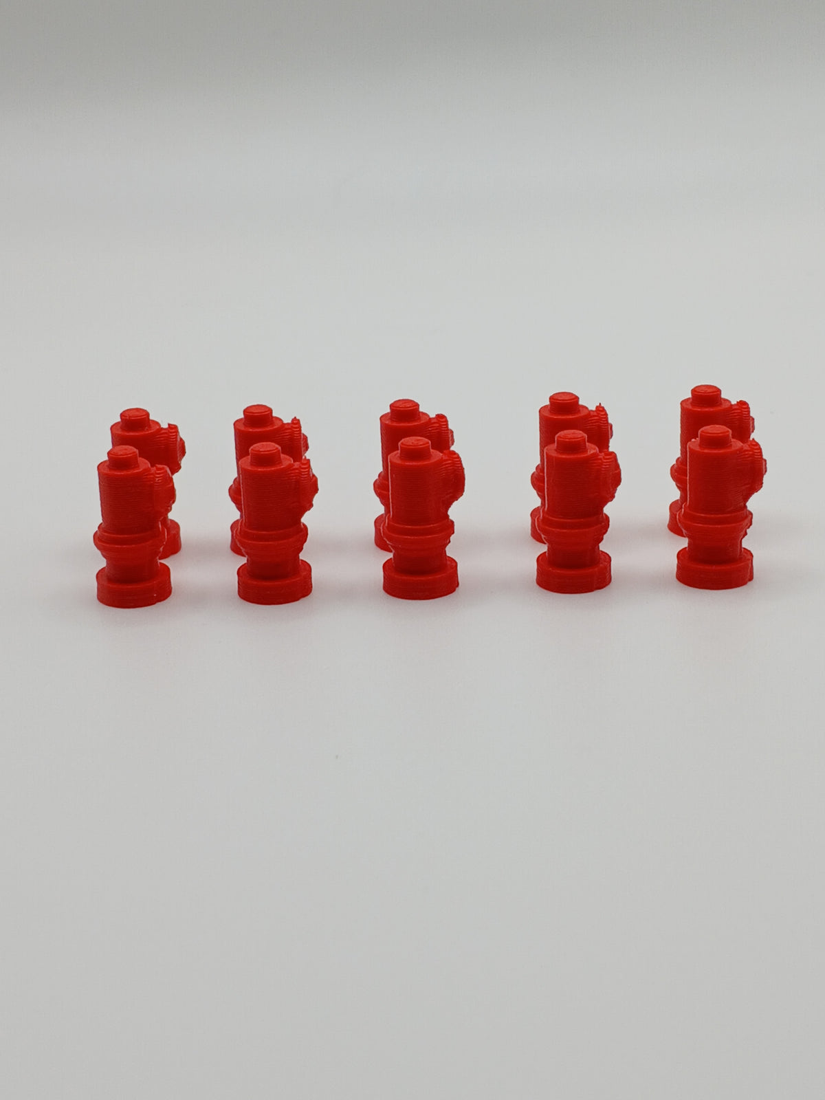 1:64 Scale Red Fire Hydrant 3D Printed Diorama Accessory