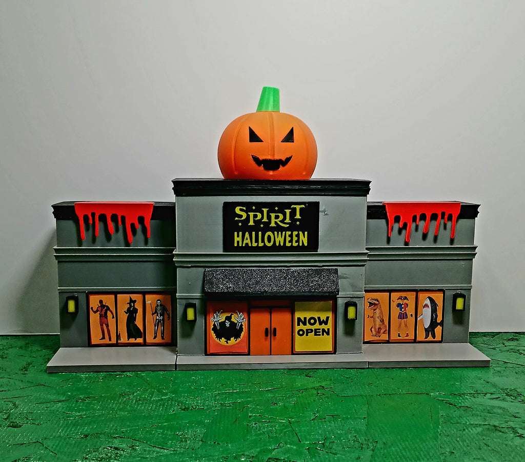 1:64 Scale Spirit Halloween Store 3D Printed Diorama Building Kit