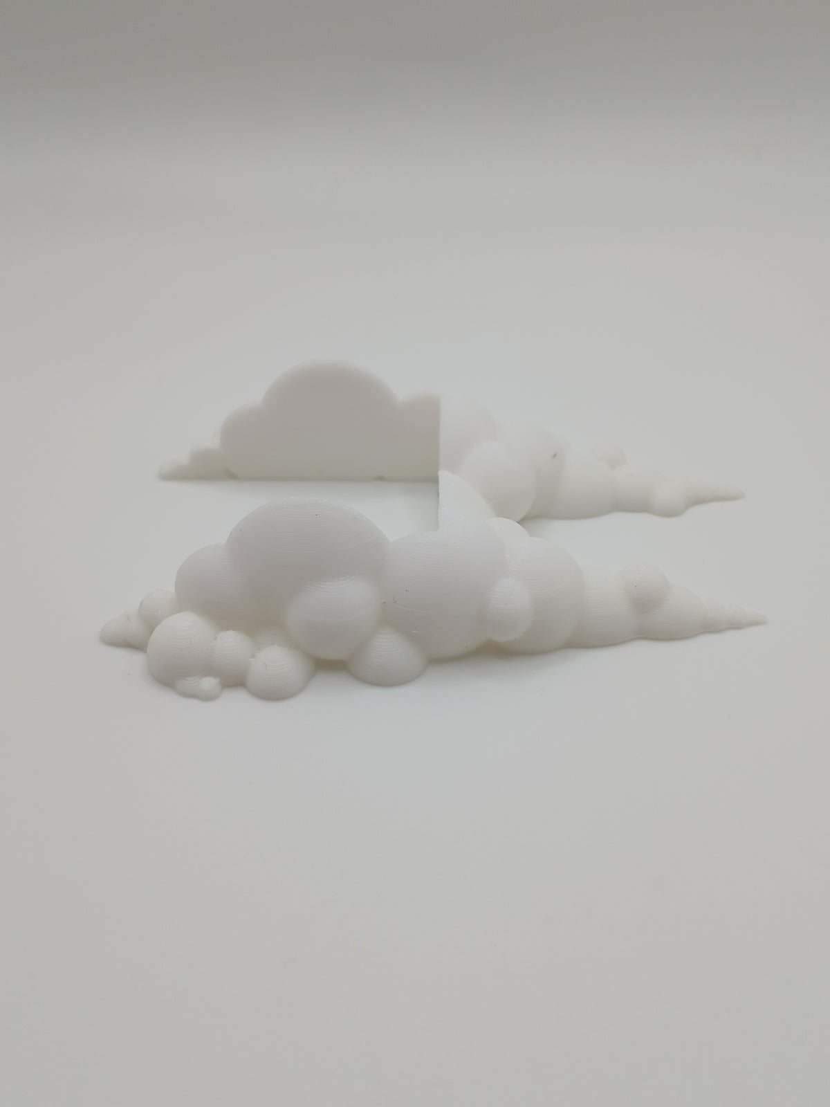 1:64 Scale White Hot Wheels Burnout Smoke 3D Printed Diorama