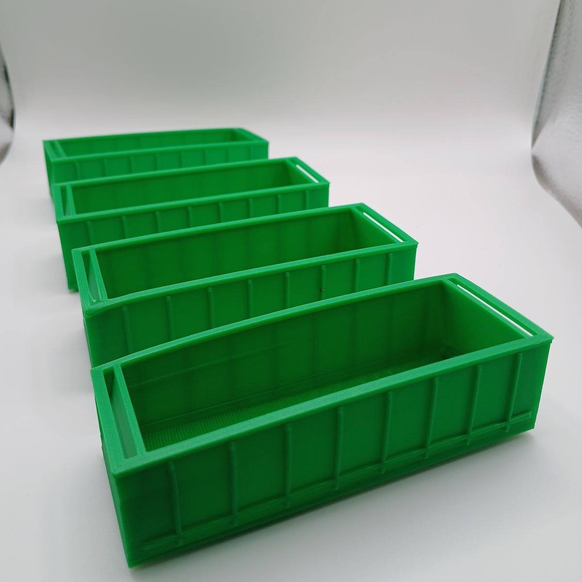 1:64 Scale Green Roll Off Dumpster 3D Printed Diorama