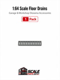 1:64 Scale Large Shop Floor Drains – Garage & Workshop Diorama Accessories