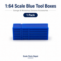 1:64 Scale Blue Tool Boxes – Garage & Workshop Diorama Accessories
