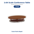 1:64 Scale Conference Table – Diecast Diorama Accessory
