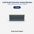 HO Scale (1:87) Concrete-Style Jersey Barriers – Model Railroad Scenery